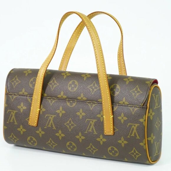 Louis Vuitton Sonatine Monogram Canvas Handbag Brown - Picture 2 of 10